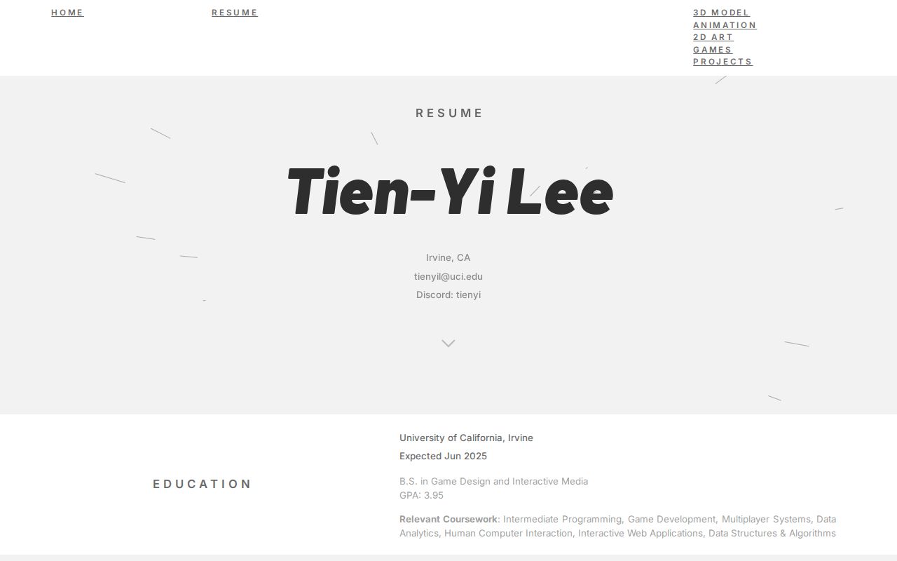 Tienyil Resume Tienyil resume